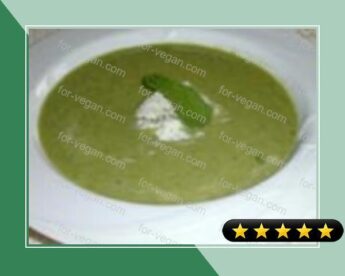 Green Pea Soup with Mint Gelato recipe