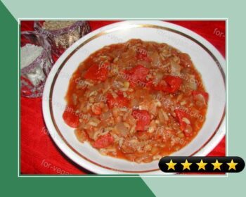 Shawrbat 'adas Maa Banadoura (Lentil and Tomato Soup) recipe