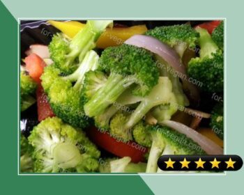 Broccoli with Peppers & Garlic recipe