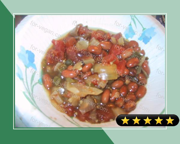 Spicy Crock Pot Pinto Bean Chili recipe