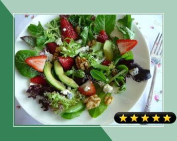 Strawberry Avocado Salad With Field Greens recipe