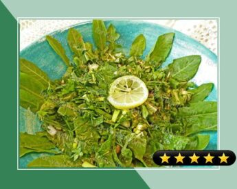 Dandelion Green Salad recipe