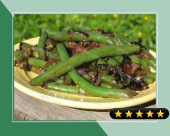 Green Beans With Caramelized Red Onions recipe
