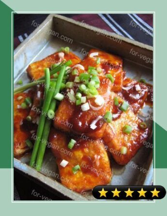 Easy and Inexpensive but Yummy Panfried Tofu with Gochujang recipe