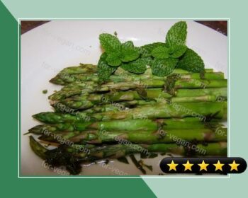Asparagus With Lemon Mint Sauce recipe