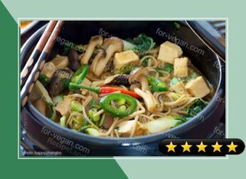 Korean Mushroom-Bok Choy Stew with Soba recipe