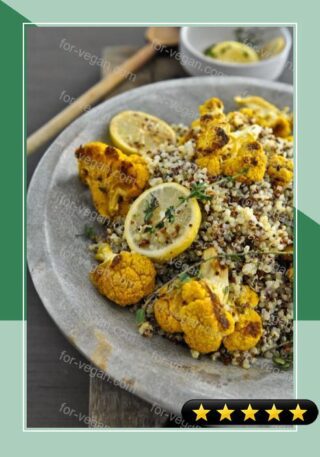 Roasted Cauliflower Lemon Thyme Quinoa recipe