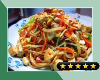 Red Curry Peanut Noodles recipe