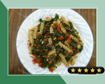 Pasta With Kale, Chickpeas and Olives recipe