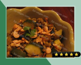 Spicy Curried Lentil Stew With Cashew Nuts recipe