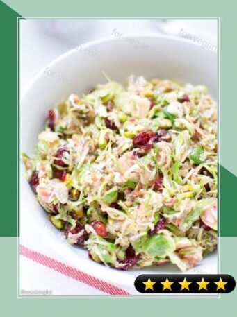 Brussels Sprouts Salad with Cranberry Orange Vinaigrette recipe