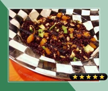 Chinese Black Rice Orange and Avocado Salad recipe