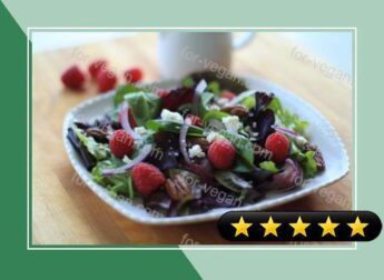 Summer Raspberry Salad with Poppy Seed Raspberry Vinaigrette recipe