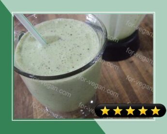 Dairy Free Mint Chocolate Chip Milkshake With No Added Food Coloring recipe