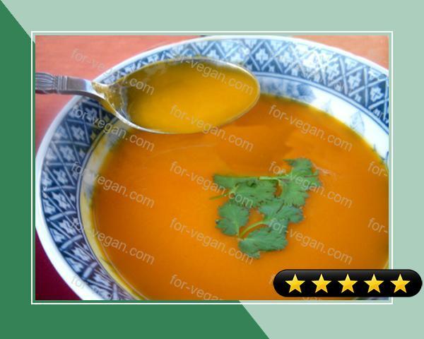 Moroccan Spiced Squash and Carrot Soup recipe
