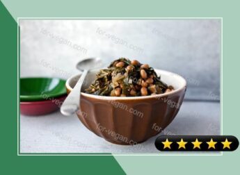 Black-Eyed Peas With Collard Greens recipe