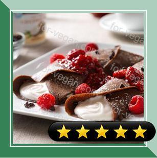 Buckwheat Crepes with Whipped Coconut Cream recipe