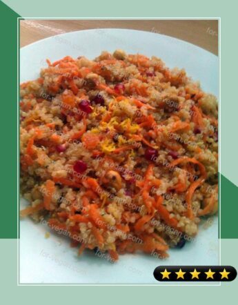 Vickys Quinoa with Carrot, Hazelnut & Pomegranate, Gluten, Dairy, Egg & Soy-Free recipe