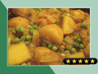 Nepalese Potato, Tomato and Pea Curry recipe