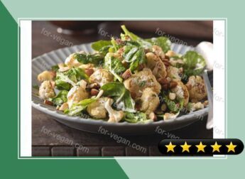 Indian Roasted Cauliflower-Spinach Salad recipe