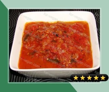 Grilled Tomato Sauce on Barbecue recipe