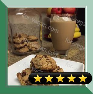 Vegan Chocolate Chip, Oatmeal, and Nut Cookies recipe