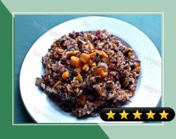 Wild Winter Rice with Pecans, Cranberries, and Sweet Potato recipe