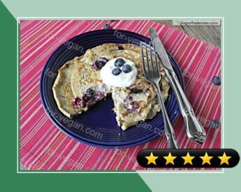Healthy Blueberry Oat Pancakes: No Sugar Added recipe