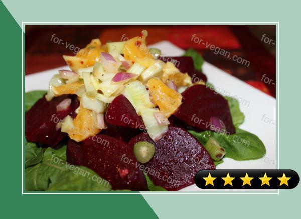Sweet Sauteed Beets With an Orange, Onion & Fennel Relish recipe