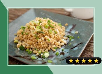 Wheat Berries With Sesame, Soy Sauce and Scallions recipe
