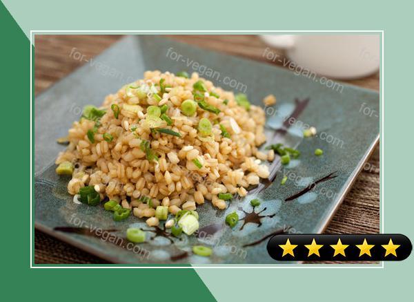 Wheat Berries With Sesame, Soy Sauce and Scallions recipe
