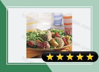 Grilled Vegetable Kabob Salad recipe