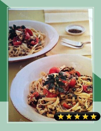 Linguine With Two-Olive Tapenade recipe