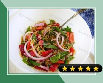 Spinach, Strawberry & Kamut Salad recipe