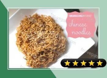Embarrassingly Easy Chinese Noodles recipe
