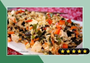 Clean Eating Wakame Brown Rice Salad With Tofu recipe