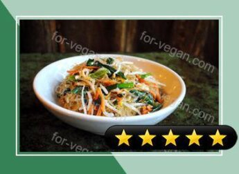 Stir-Fried Vegetarian Glass Noodles, Malaysian Hawker Style recipe