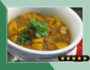 Lentil Stew With Pumpkin or Sweet Potatoes recipe