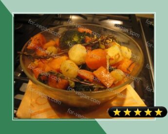 Honey-Rosemary Roasted Winter Vegetables recipe