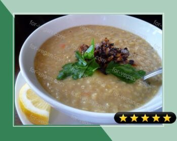 Arabic Crushed Lentil Soup recipe