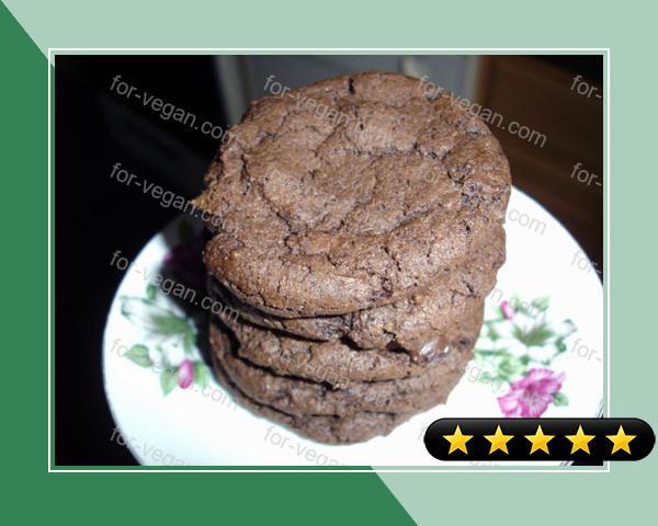 Chewy Vegan Chocolate Chocolate Chip Cookies recipe