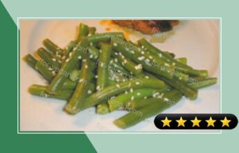 Steamed Green Beans With Lemon and Sesame Seeds recipe
