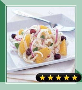 Sicilian Fennel and Orange Salad with Red Onion and Mint recipe