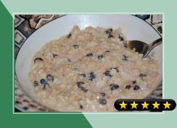 Chai & Raisin Oatmeal (Porridge) recipe
