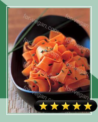 Orange-Glazed Carrot Ribbons recipe