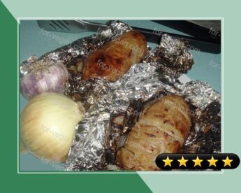 Bbq Potato With Onion & Garlic recipe