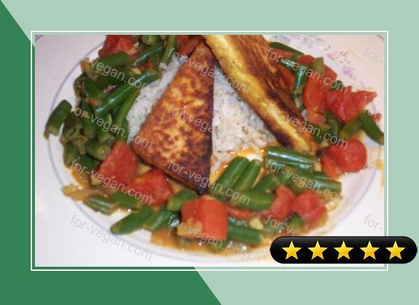 Curried Tofu and Green Beans recipe