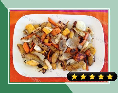 Super Easy Roasted Fall Root Vegetables recipe