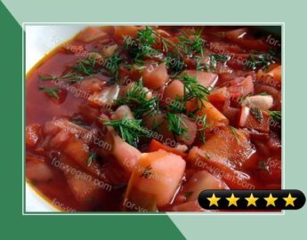 Vegetarian Borsch Soup recipe