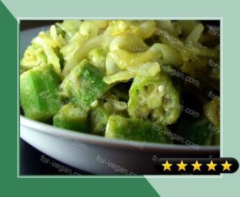 Okra With Green Chilli recipe